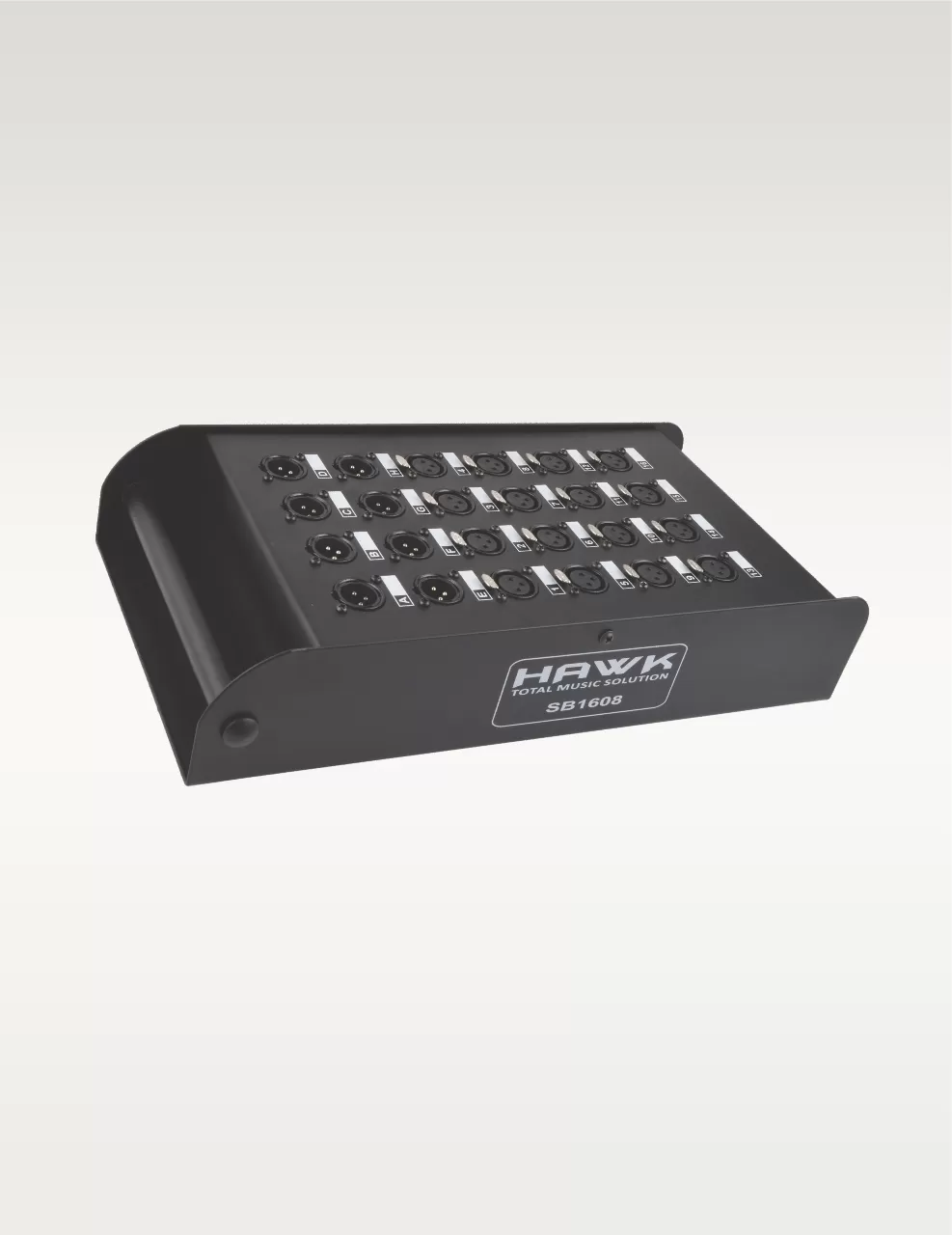 Hawk SB1608 Heavy Duty Stage Box for Snake Cable, 16 Input and 8 Output with connectors