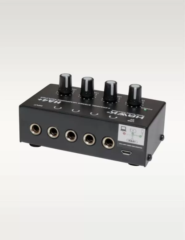 HAWK HA4+ 4-Channel Headphone Amplifier with Individual Volume Controls