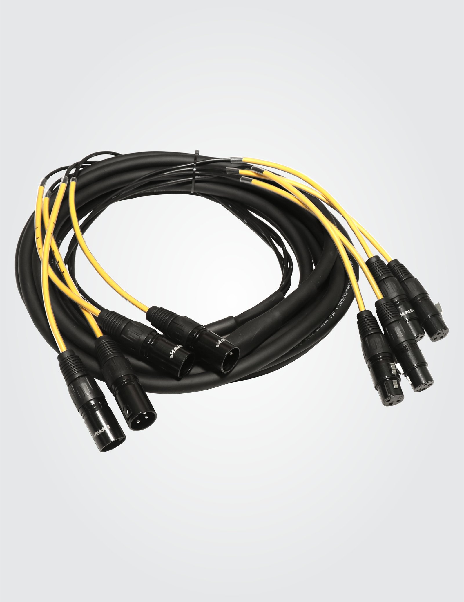 Hawk HSX4LU05 4 Channel Balanced Snake Cable with XLR Male to XLR Female