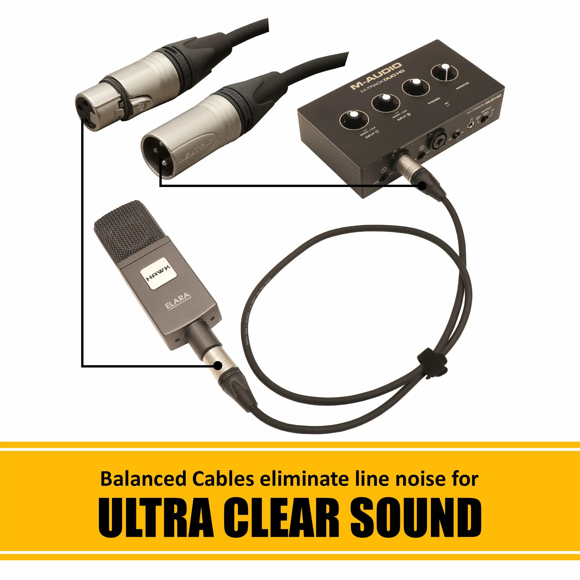 HAWK NXFP016 Platinum Series microphone cable with Neutrik connector