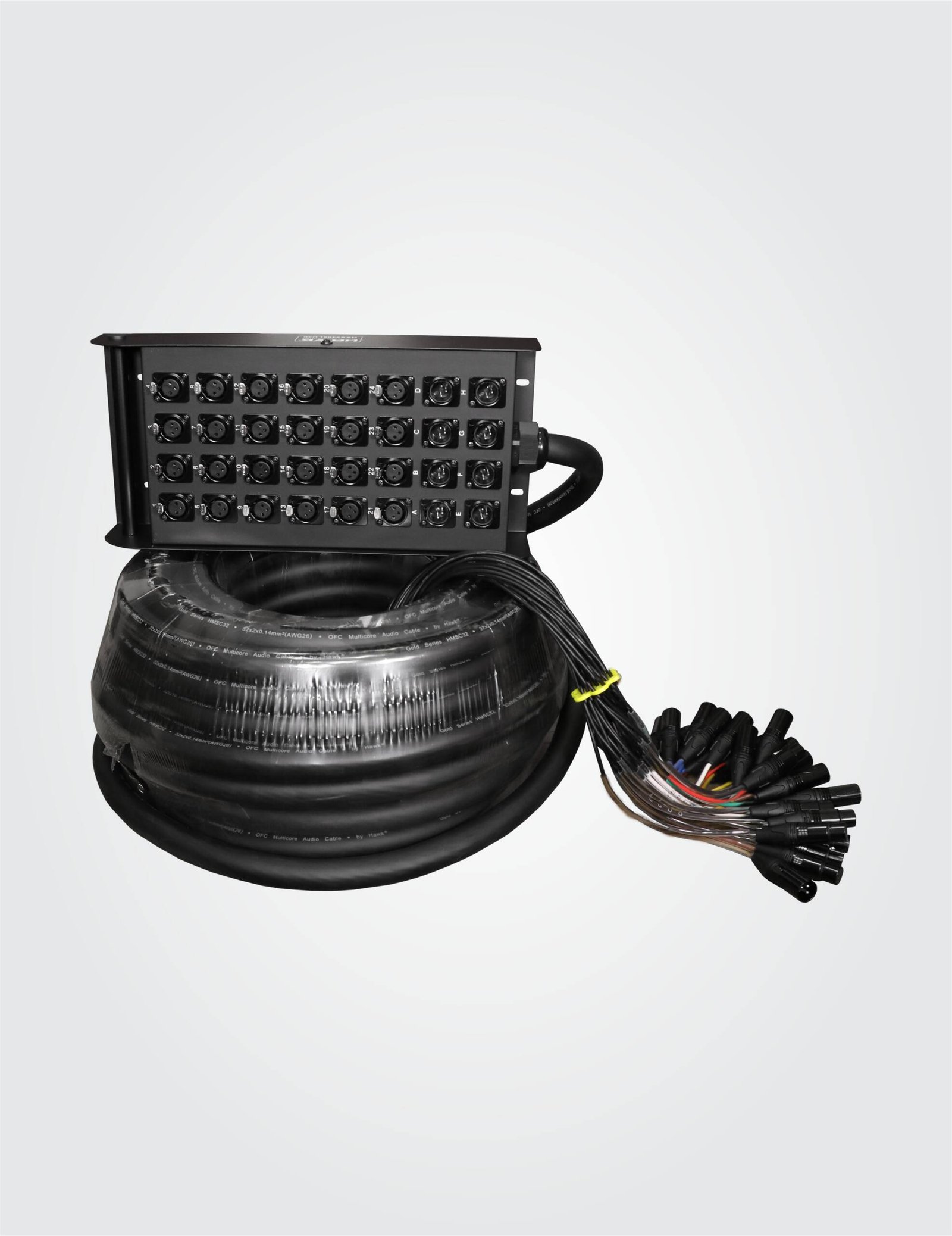 Hawk HSS2408LU30 32 channel snake cable with stage box 30 meters