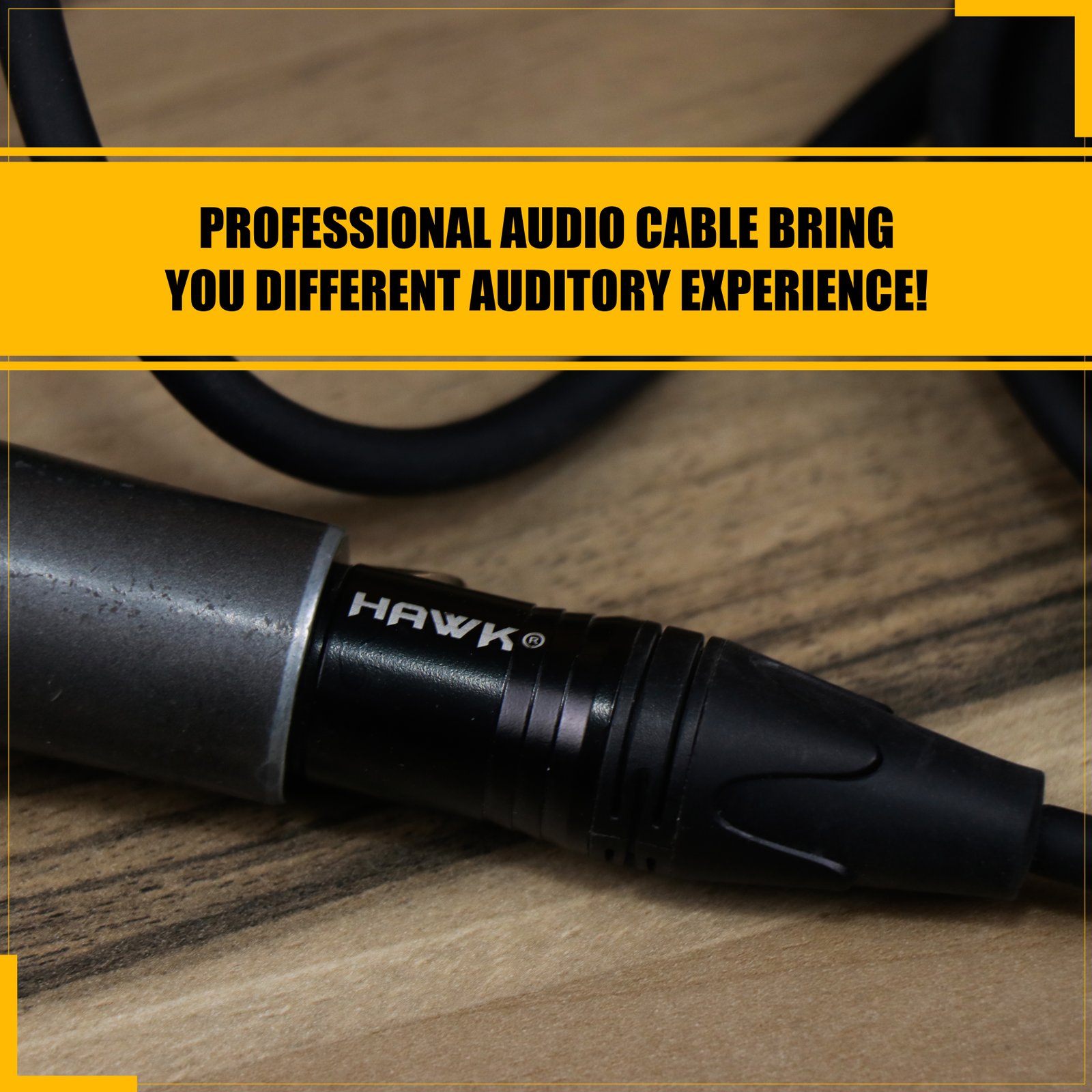 Hawk STXFLU05 3.5 mm stereo male to XLR female audio cable, 3.5 meter