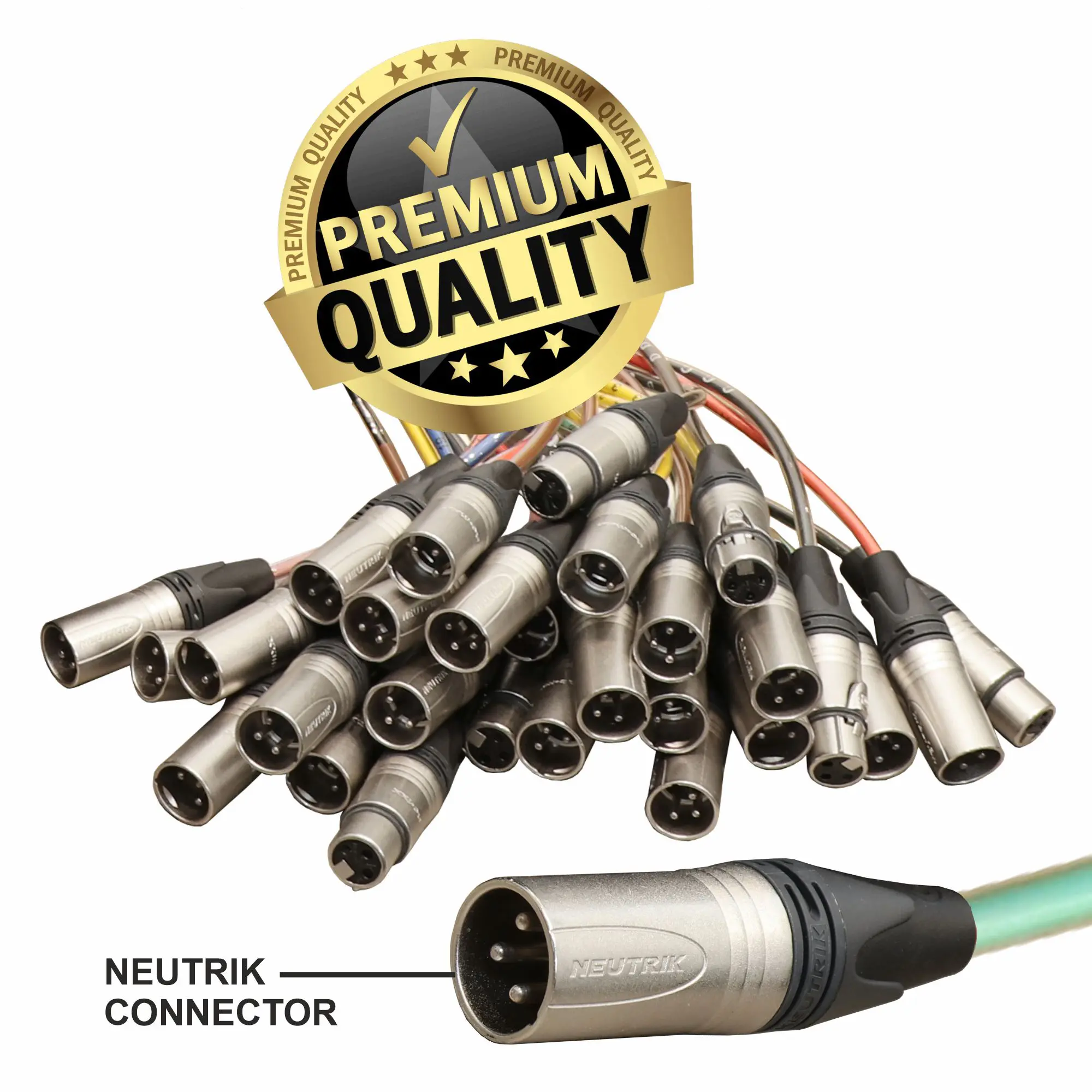 Hawk HNSS2408LU30 32 channel ready made snake cable with Neutrik connectors