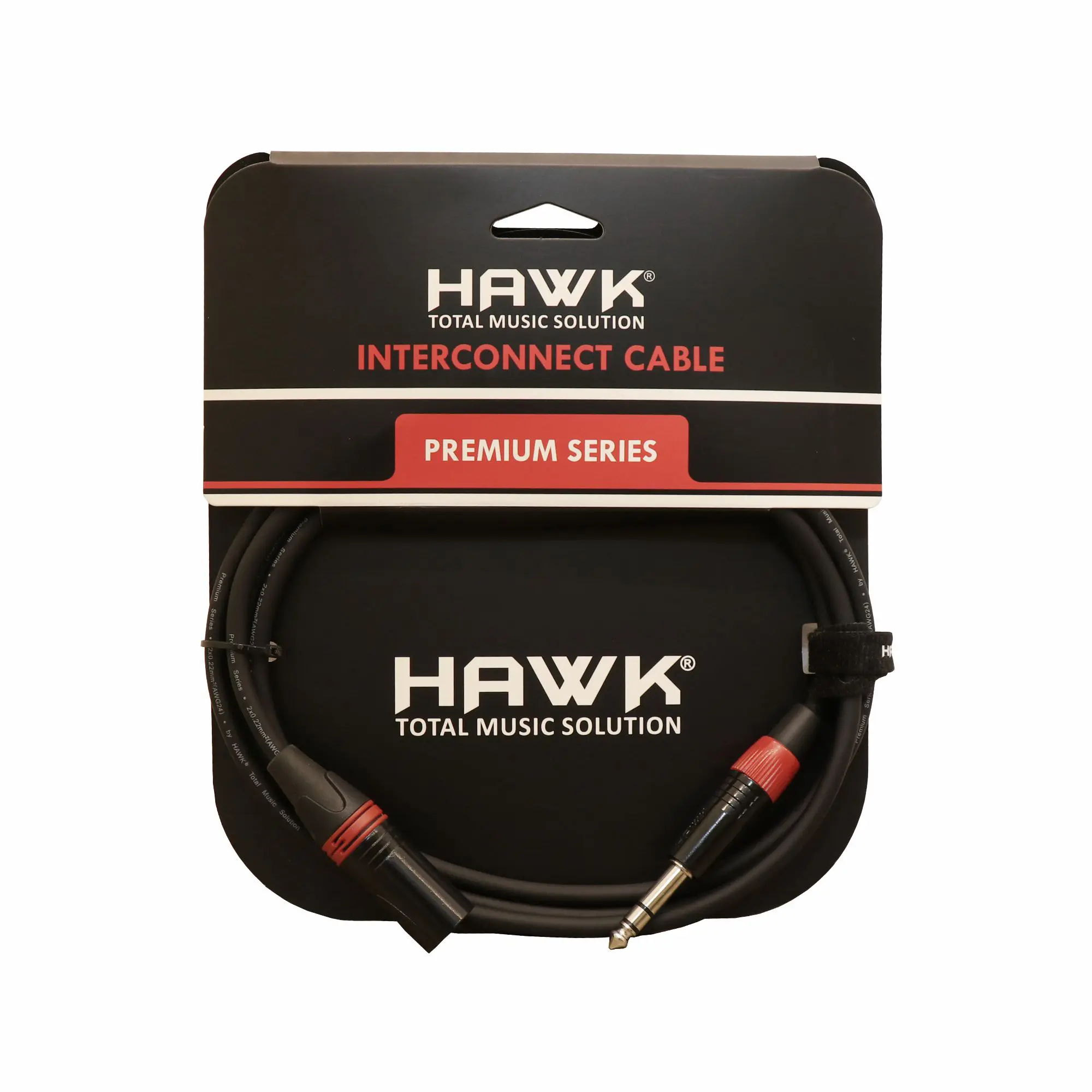 HAWK HXSPLU01 – Premium Series XLR Male To TRS Male With Hawk Connector