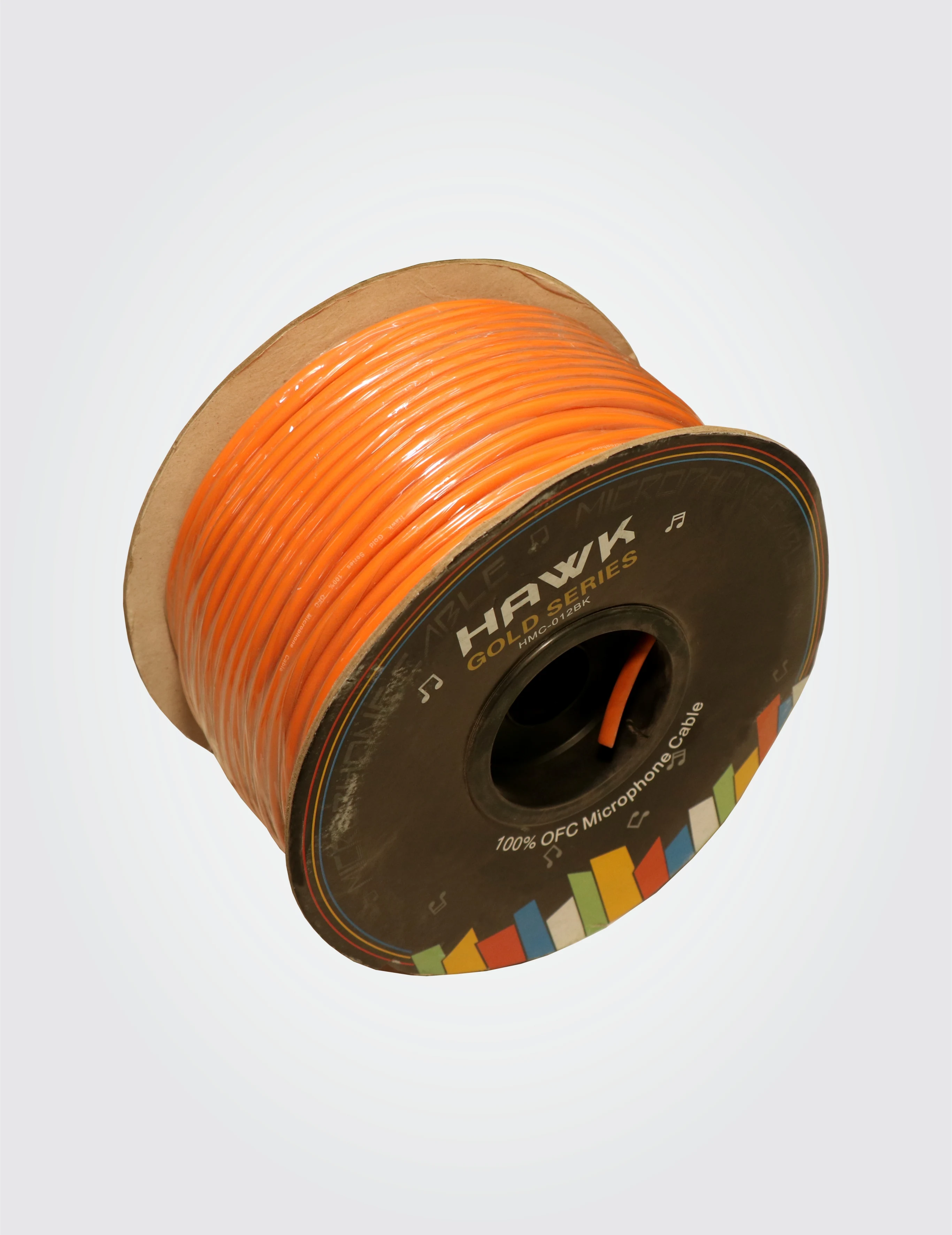 HAWK HMC012 Orange Microphone Cable Roll 100 Meter