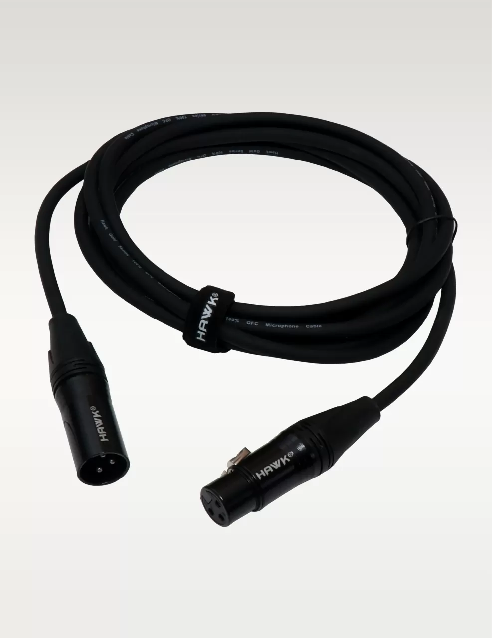 SXFG-010 Gold Series XLR Male to XLR Female With Cable Tie, 3 Meters, Balanced Cable