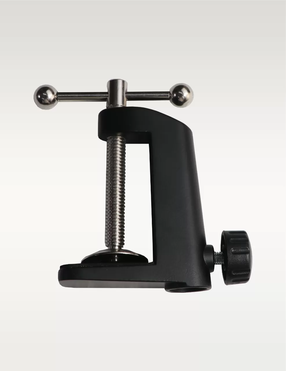 Hawk HAS 01 black professional recording microphone stand with adjustable scissor arm and desk clamp