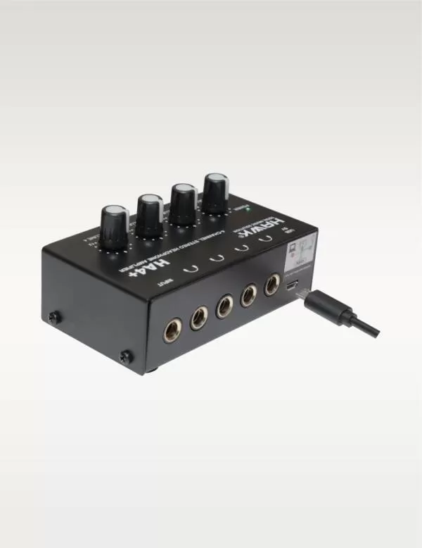 HAWK HA4+ 4-Channel Headphone Amplifier with Individual Volume Controls