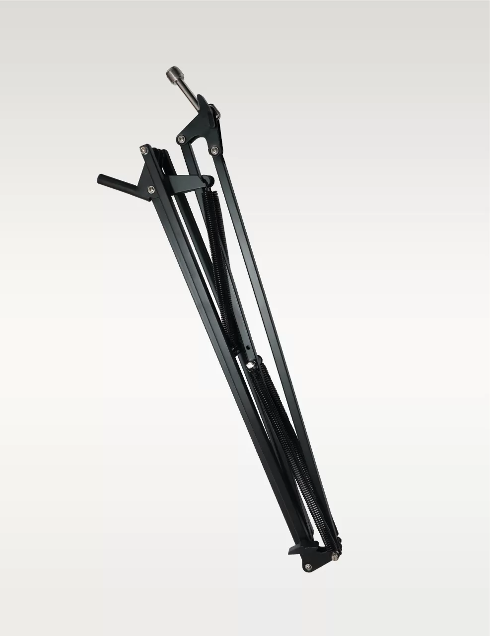 Hawk HAS 01 black professional recording microphone stand with adjustable scissor arm and desk clamp