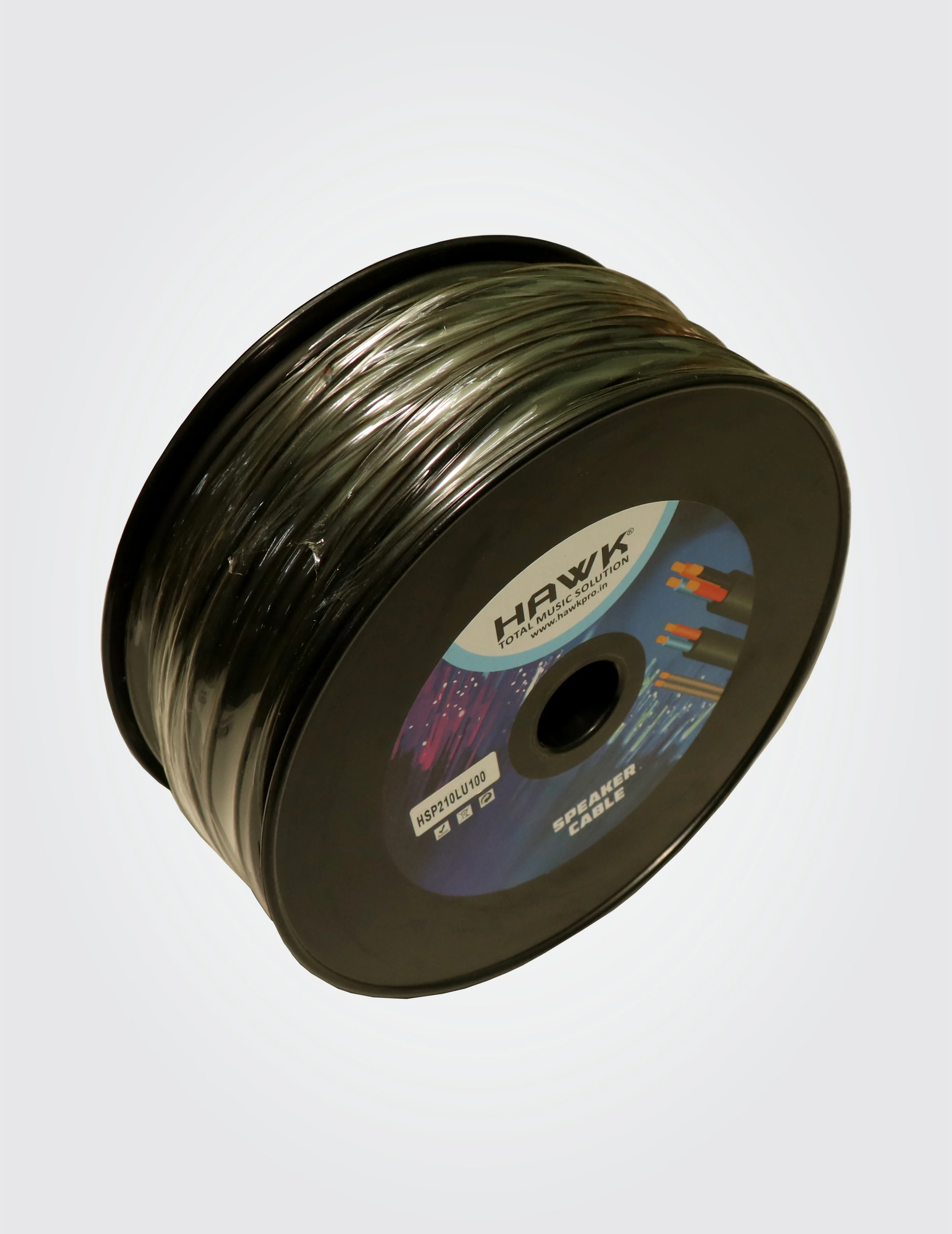 HAWK HSP210LU100 1.0 mm² 2-Core Speaker Cable Black