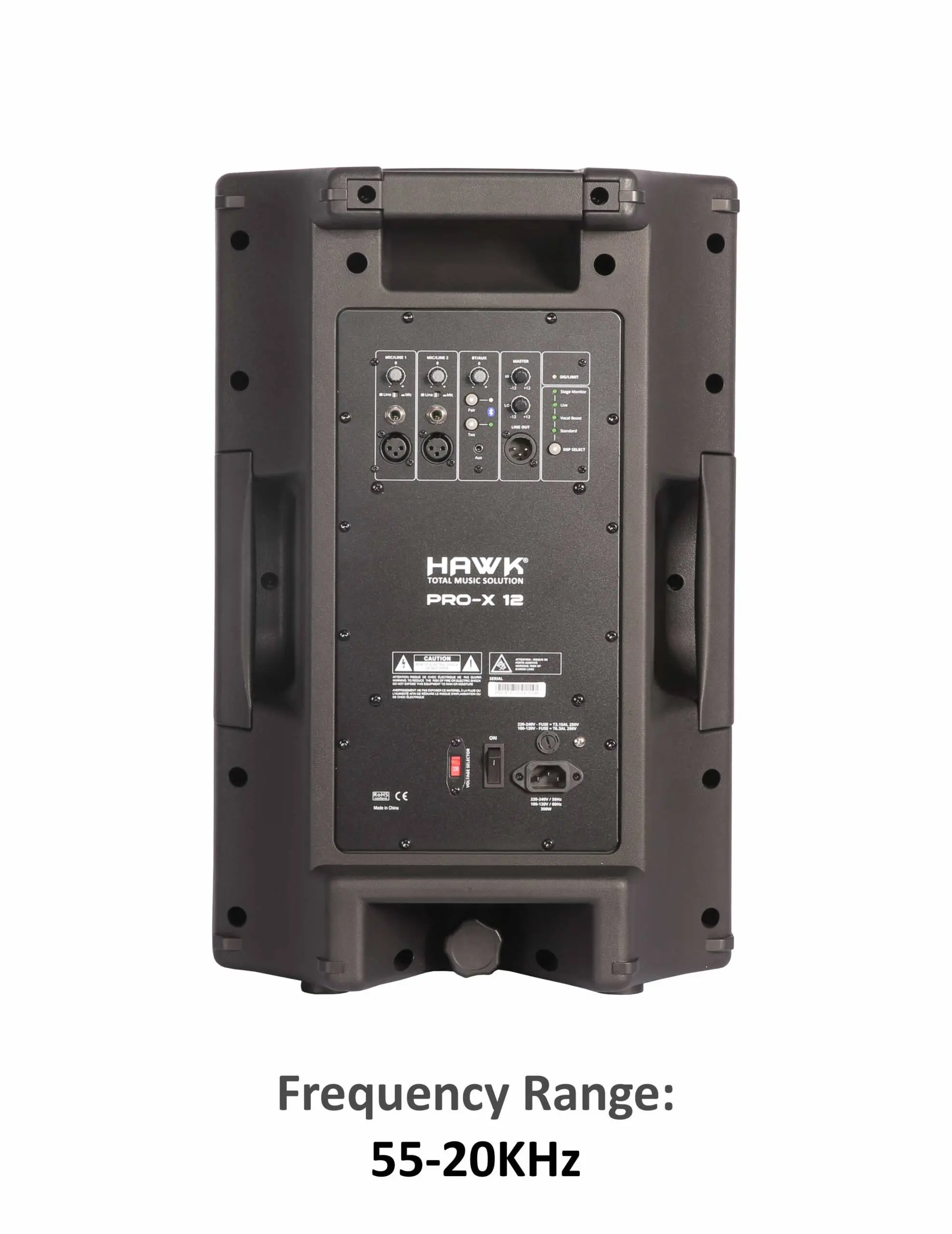 HAWK PRO X-12 12-Inch 300W Powered Loudspeaker with Bluetooth