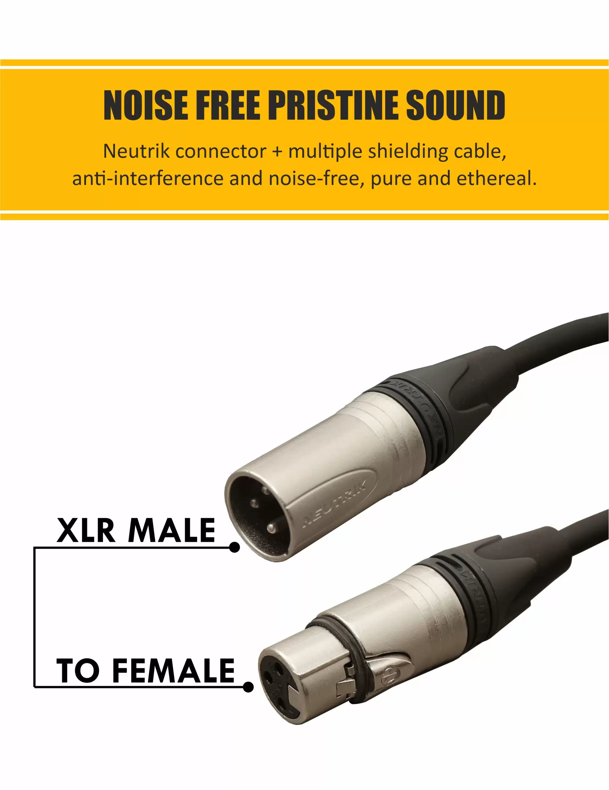HAWK NXFP033 – PLATINUM SERIES MICROPHONE CABLE WITH NEUTRIK CONNECTOR