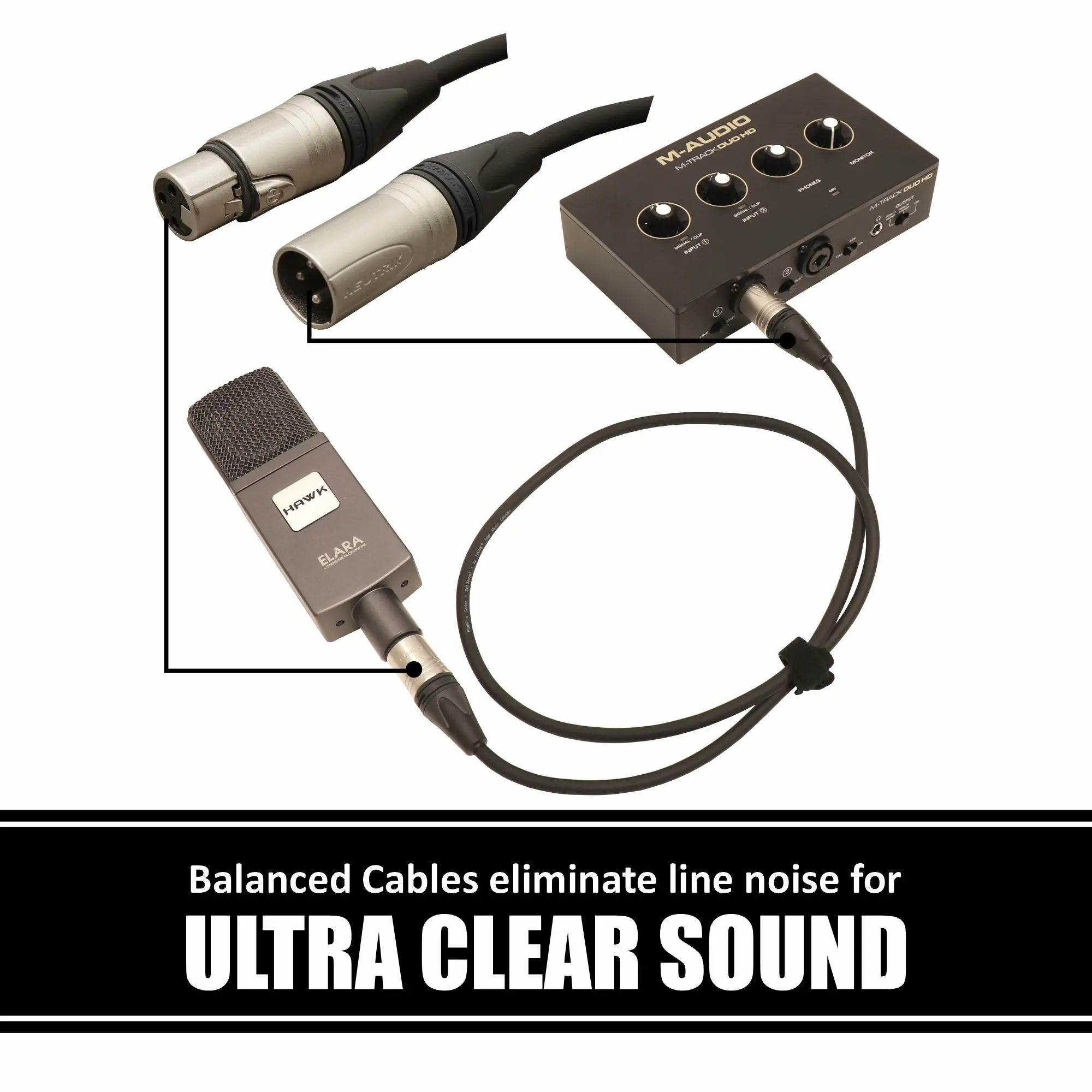 HAWK NXFP003 Platinum Series microphone cable with Neutrik connector