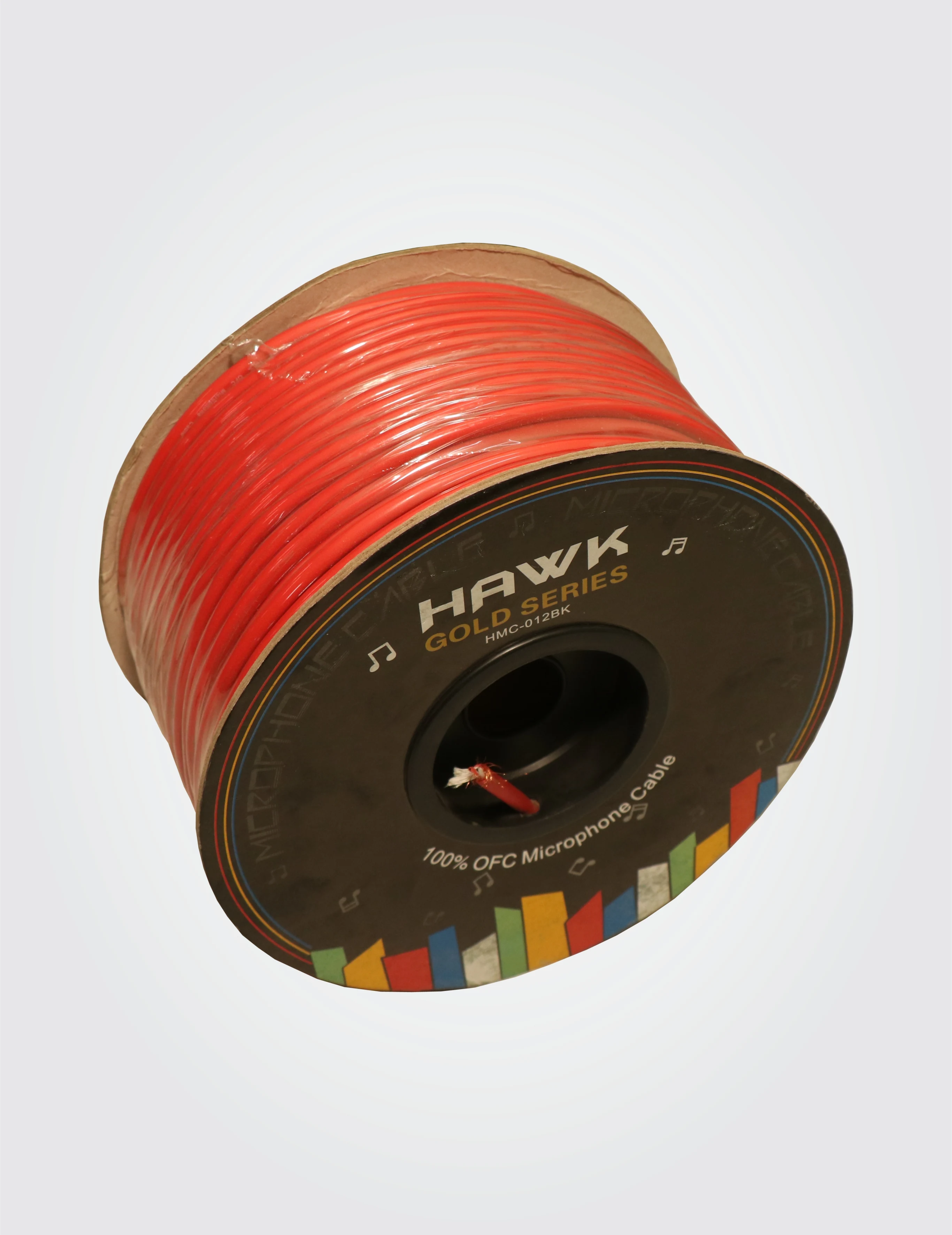 HAWK HMC012 Red Balanced Microphone Cable Roll 100M