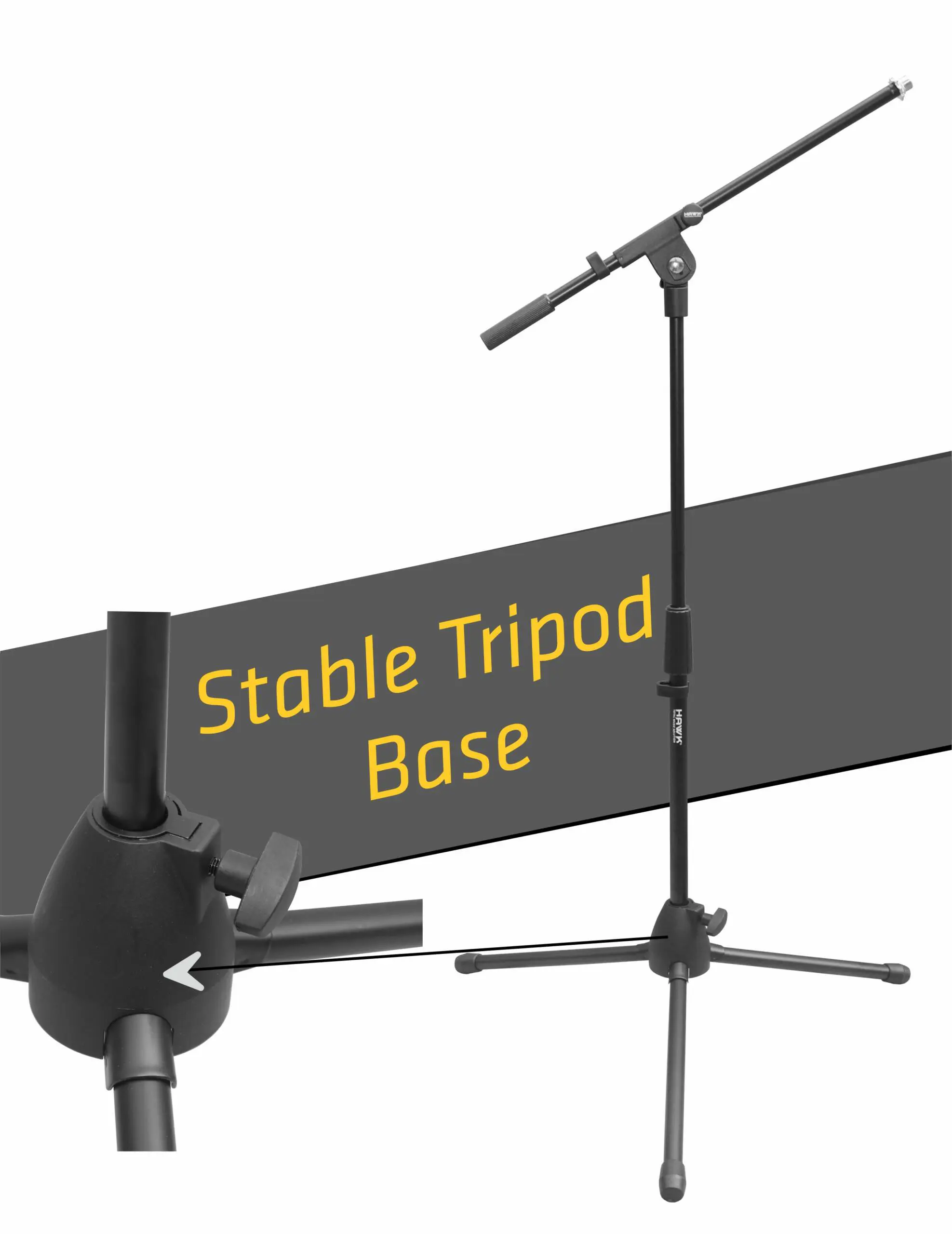 Hawk HMS 50 microphone stand for compatible audio equipment