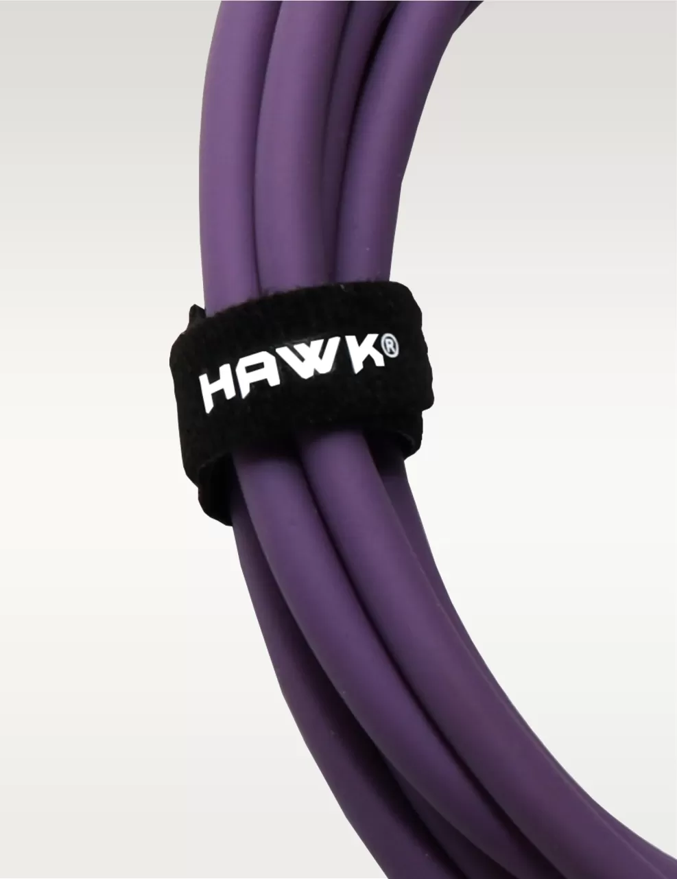 Hawk SXFG-010PRP Gold Series purple 3-meter balanced XLR male-to-female audio cable with cable tie