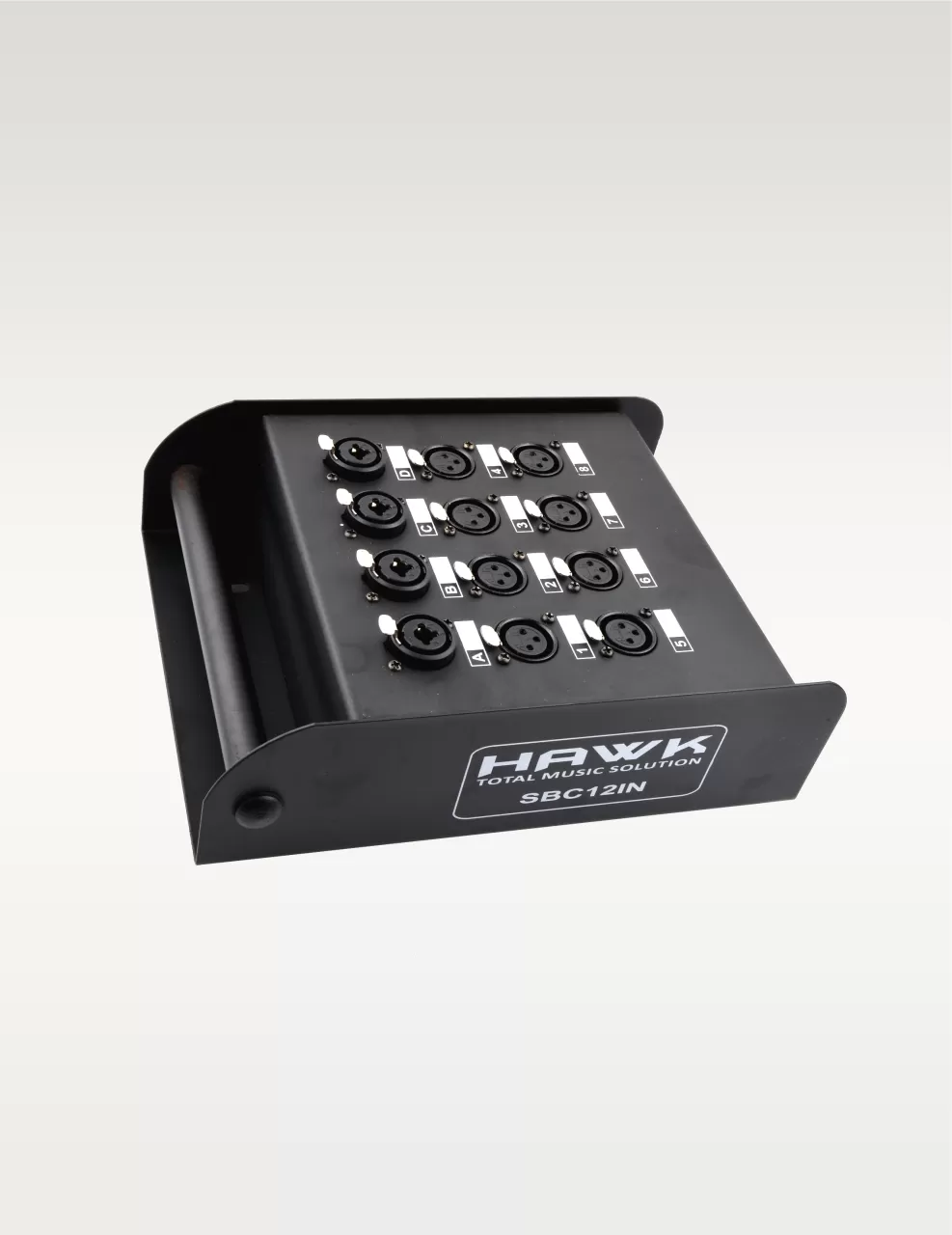 Hawk SBC1604 Heavy Duty Stage Box for Snake Cable, 16 Input and 4 Output with connectors