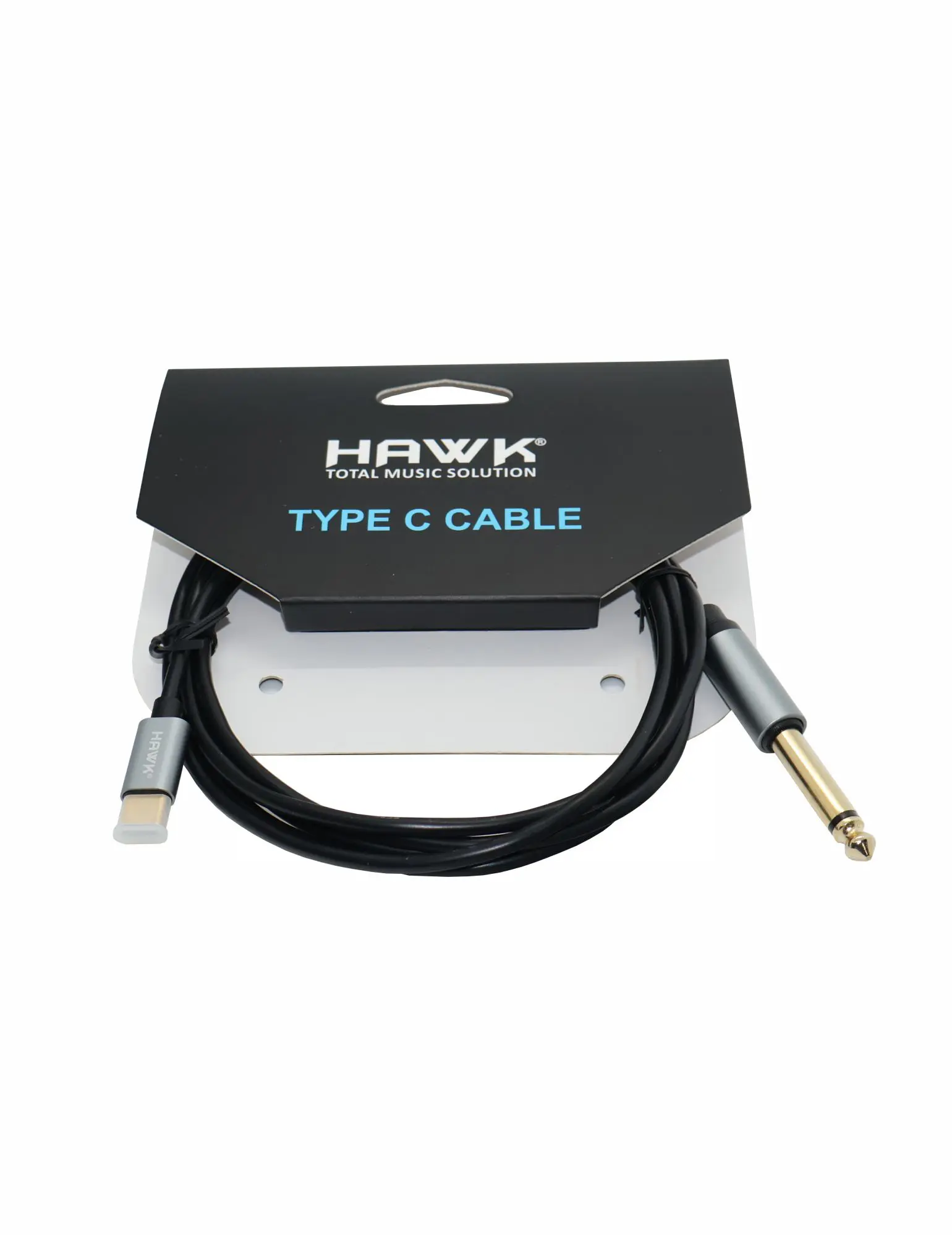 HCPLU01.8 – TYPE C TO 6.3 MM TS Male Black