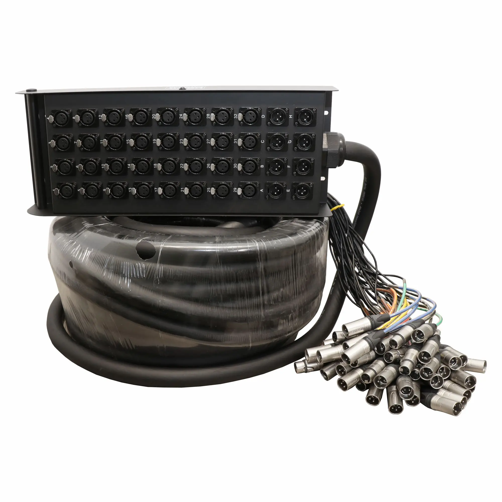 Hawk HNSS3208LU30 40 channel ready made snake cable with Neutrik connectors