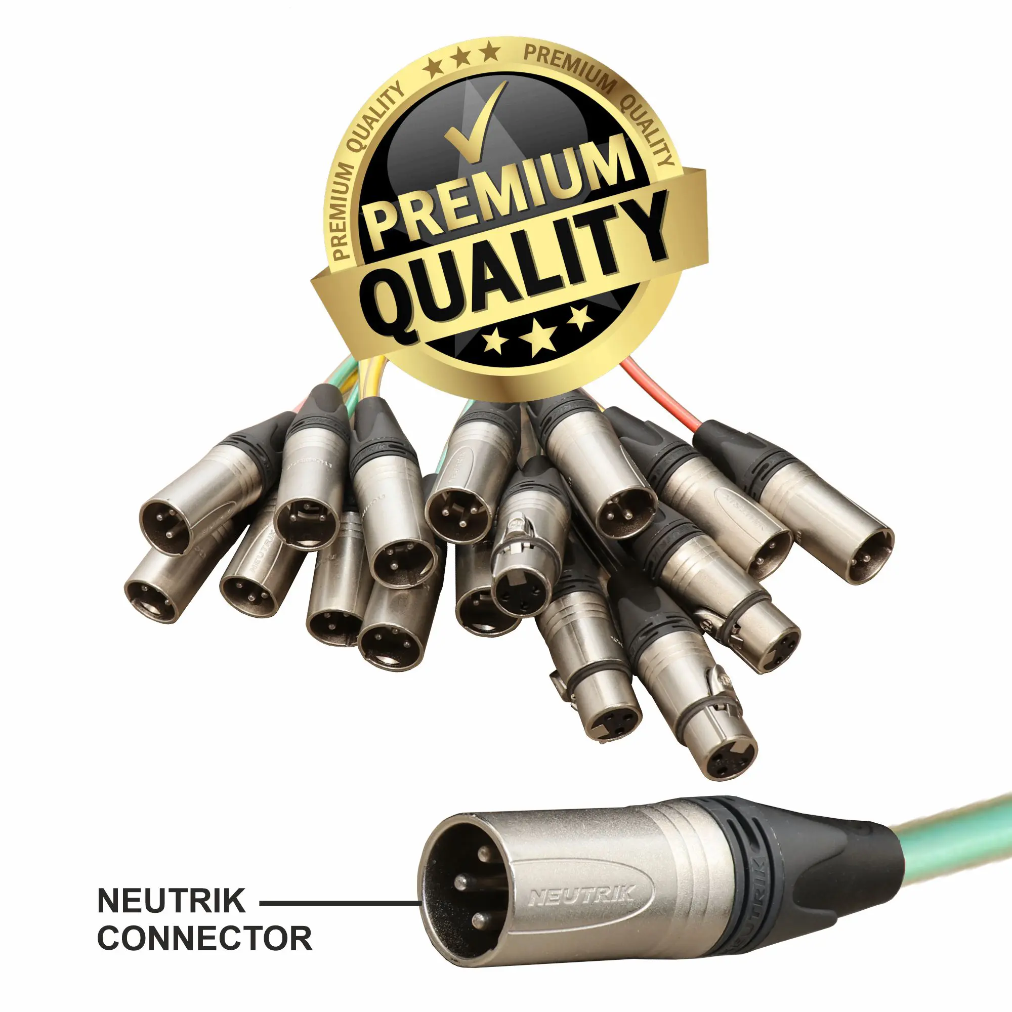 Hawk HNSS1204LU30 16 channel ready made snake cable with Neutrik connectors