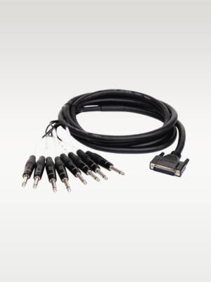 Hawk  HDTP803 DB25 to Eight 1/4" TS Unbalanced Snake, 3 Meters