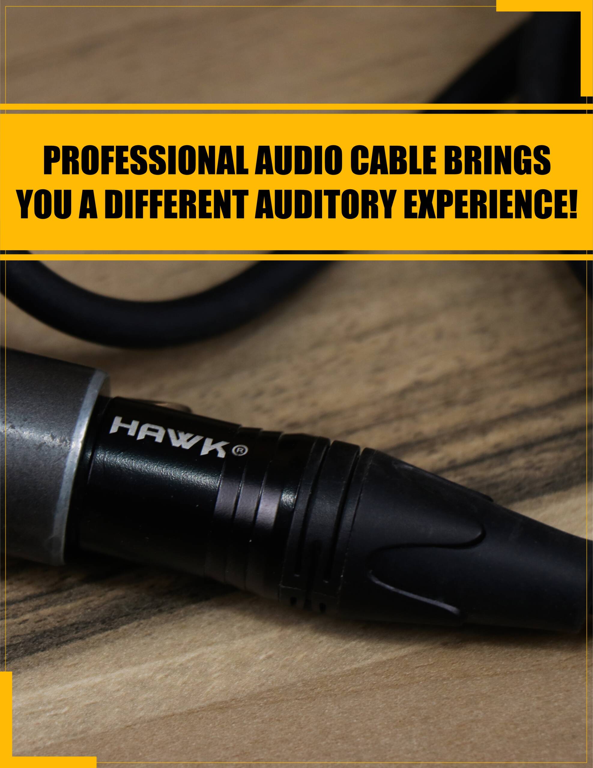 Hawk STXFLU03 3.5 MM Stereo Male to XLR Female -3 Meter - Image 5