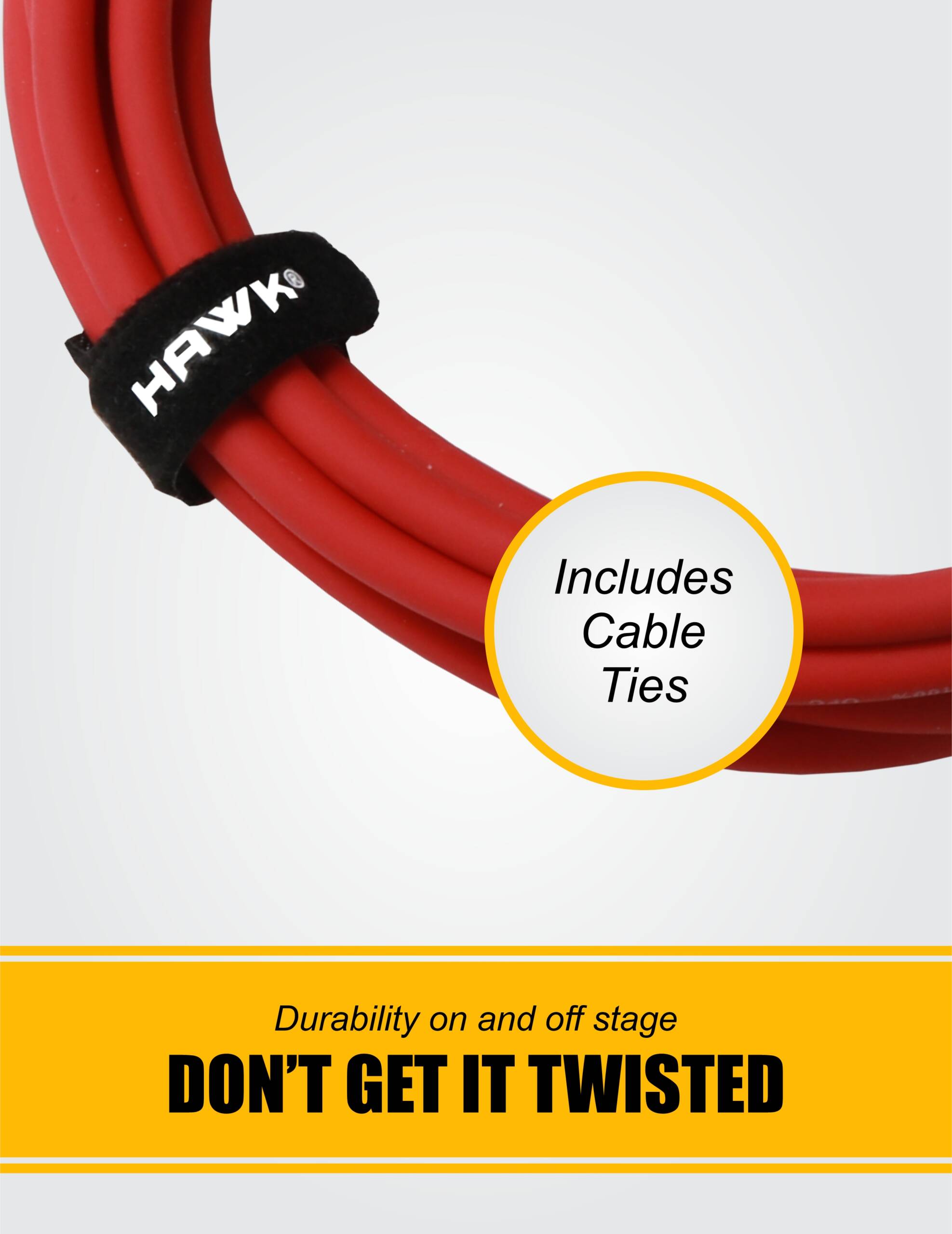 SXFG-010RED Gold Series XLR Male to XLR Female With Cable Tie,3 Meters Red, Balanced Cable - Image 2