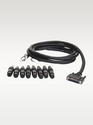 Hawk HDTF803 DB25 TO Eight XLR Female Balanced Snake, 3 Meters