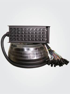 HSS3208LU30 40 Channel  Snake Cable with Stage Box with 32 in and 8 out, 30 Meters, Balanced Cable