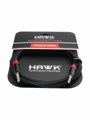 HAWK HMSPLU01 - PREMIUM SERIES TRS MALE TO TRS MALE WITH HAWK CONNECTOR 1M