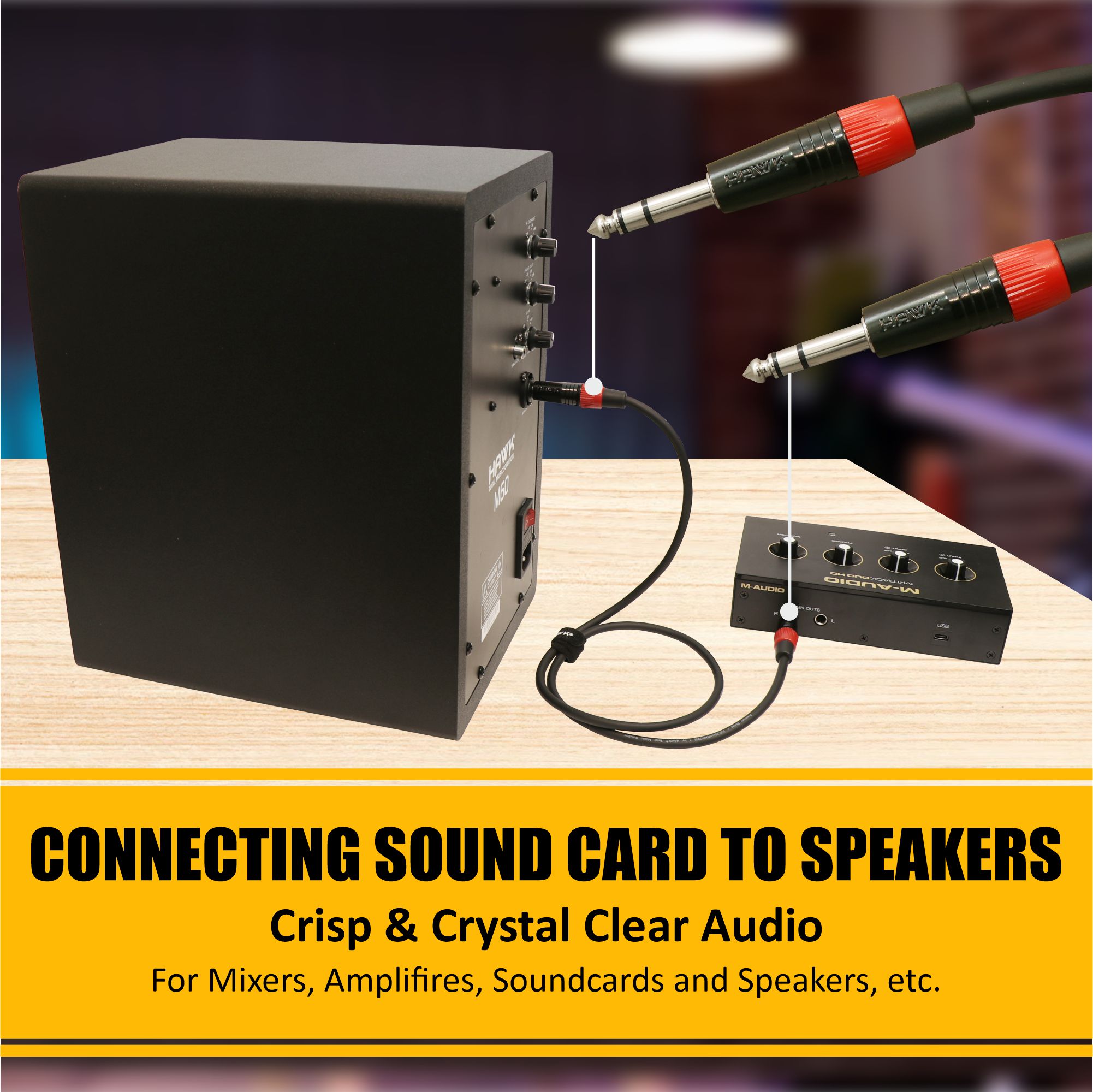 HMSPLU03 - Premium Series TRS Male TO TRS Male With Hawk Connector 3M - Image 7