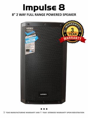IMPULSE 8"Inch - 400 Watts Powered Speaker