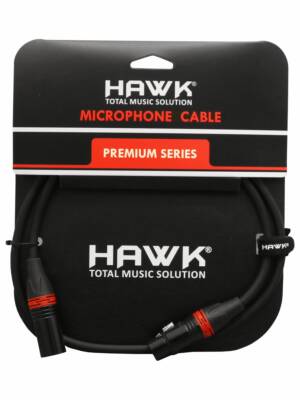 HXFPLU01- Premium Series Microphone Cable With Hawk Connector 1M