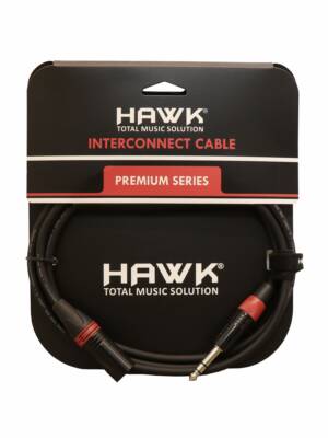 HAWK HXSPLU01 - Premium Series XLR Male TO TRS Male With Hawk Connector 1M