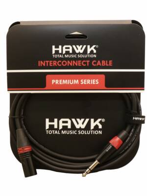 HAWK HXSPLU03 - Premium Series XLR Male To TRS Male With Hawk Connector
