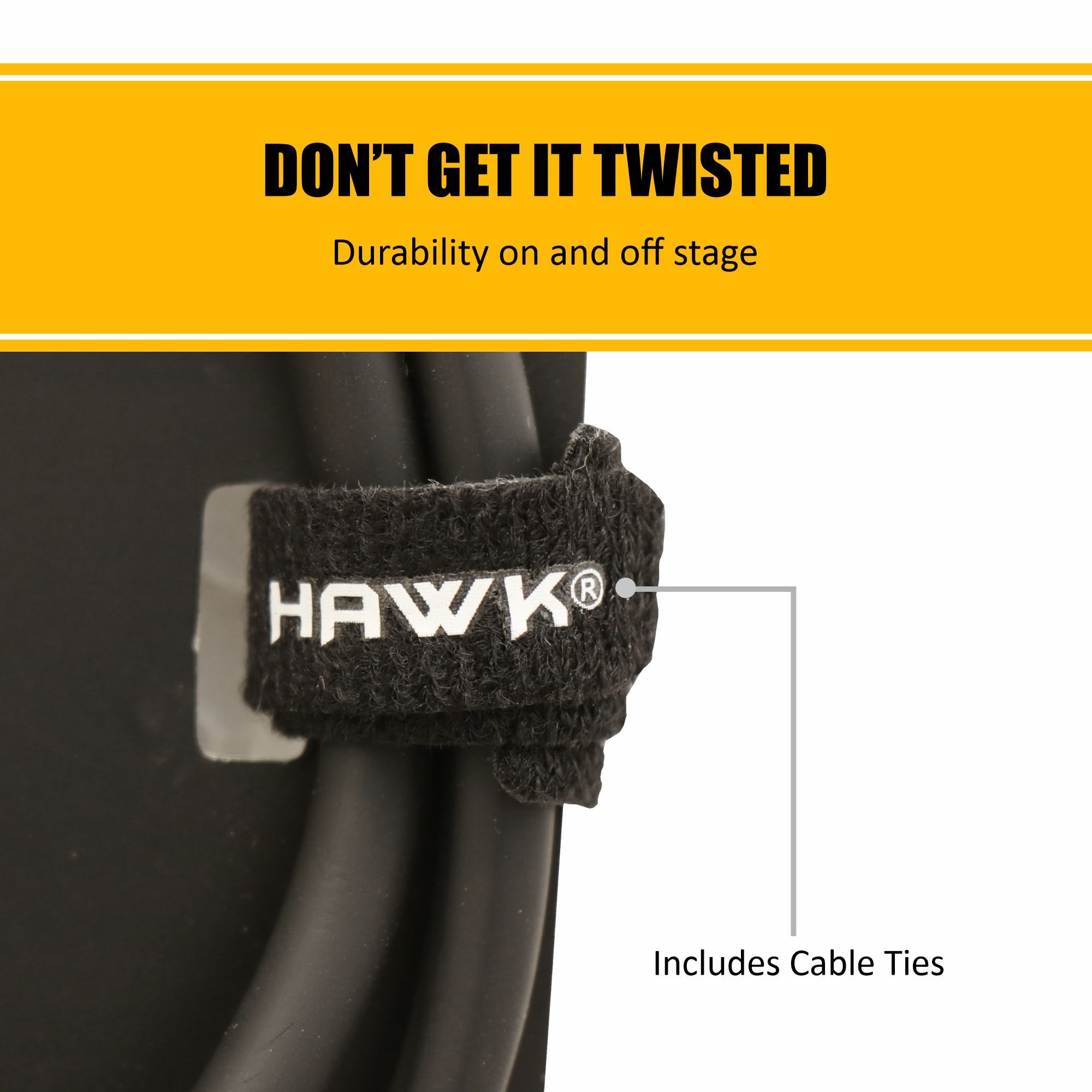 HAWK HXSPLU03 - Premium Series XLR Male To TRS Male With Hawk Connector - Image 5