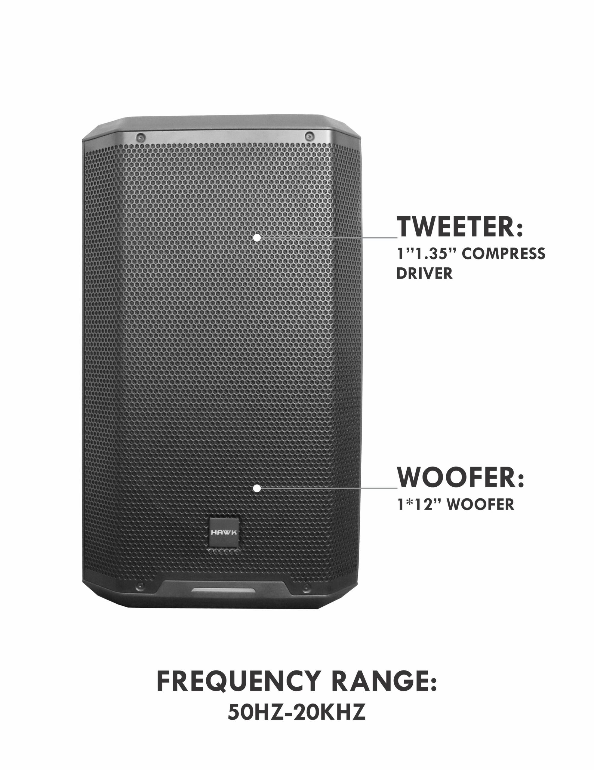 VIBE PRO+ 12 2000 WATT ACTIVE SPEAKER - Image 3