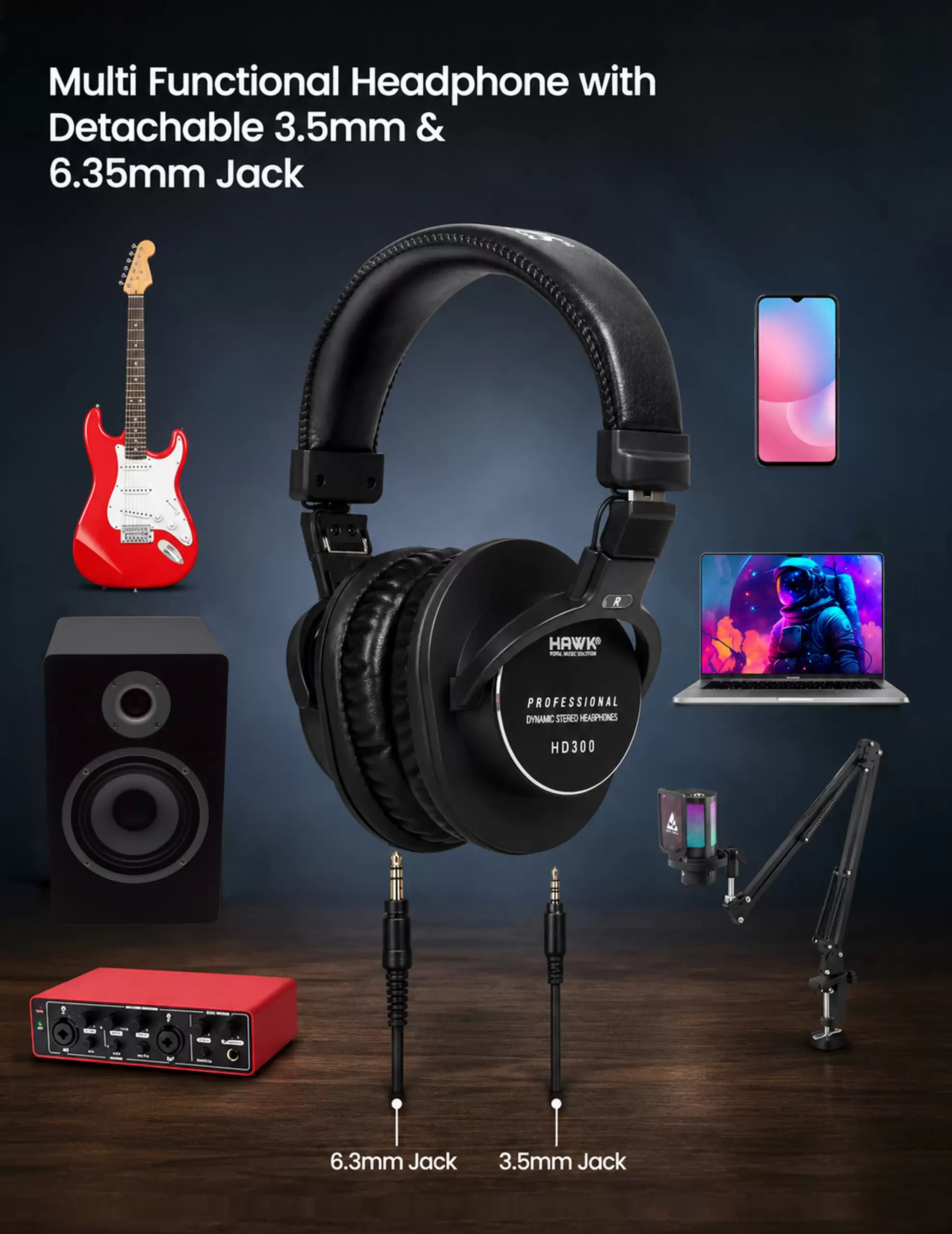 HD300 Dynamic Stereo Headphones