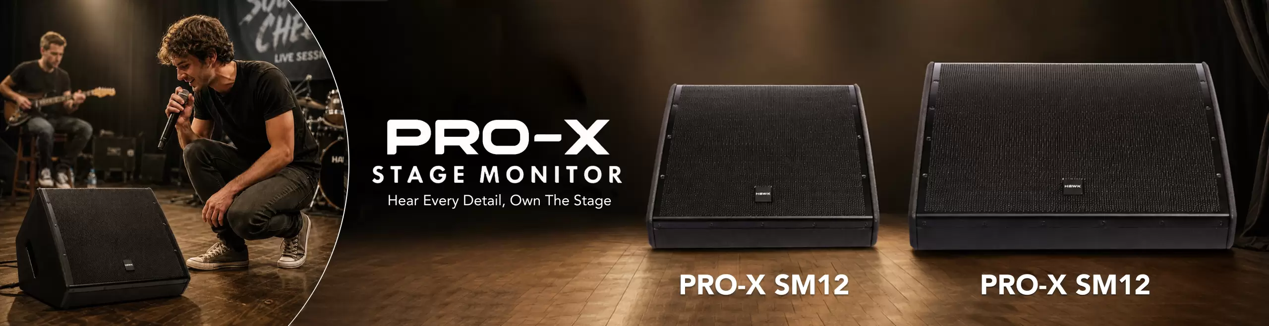 Hawk Stage monitor banner